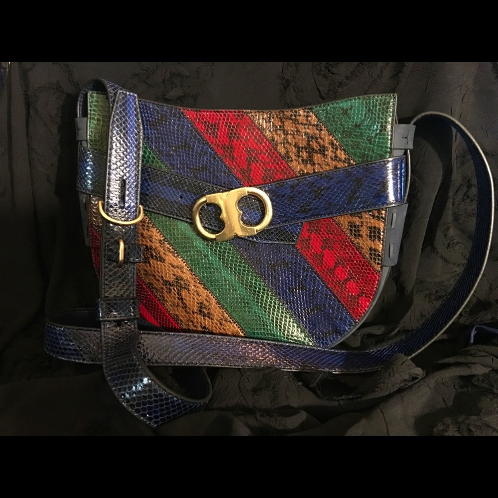 Tory Burch Gemini Link Snake cross-body bag